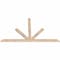 Ekena Millwork Saratoga Smooth Timber Gable Bracket, Douglas Fir, 72"W x 42"H x 1 1/2"D x 3 1/2"F, 14/12 Pitch GBW072X42X0204SAR00SDF - alternate 2